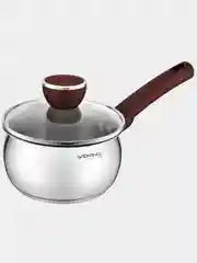 Ковш Vensal "Joli", из нержавеющей стали, с крышкой, 16 см, 1,7 л, VS1543