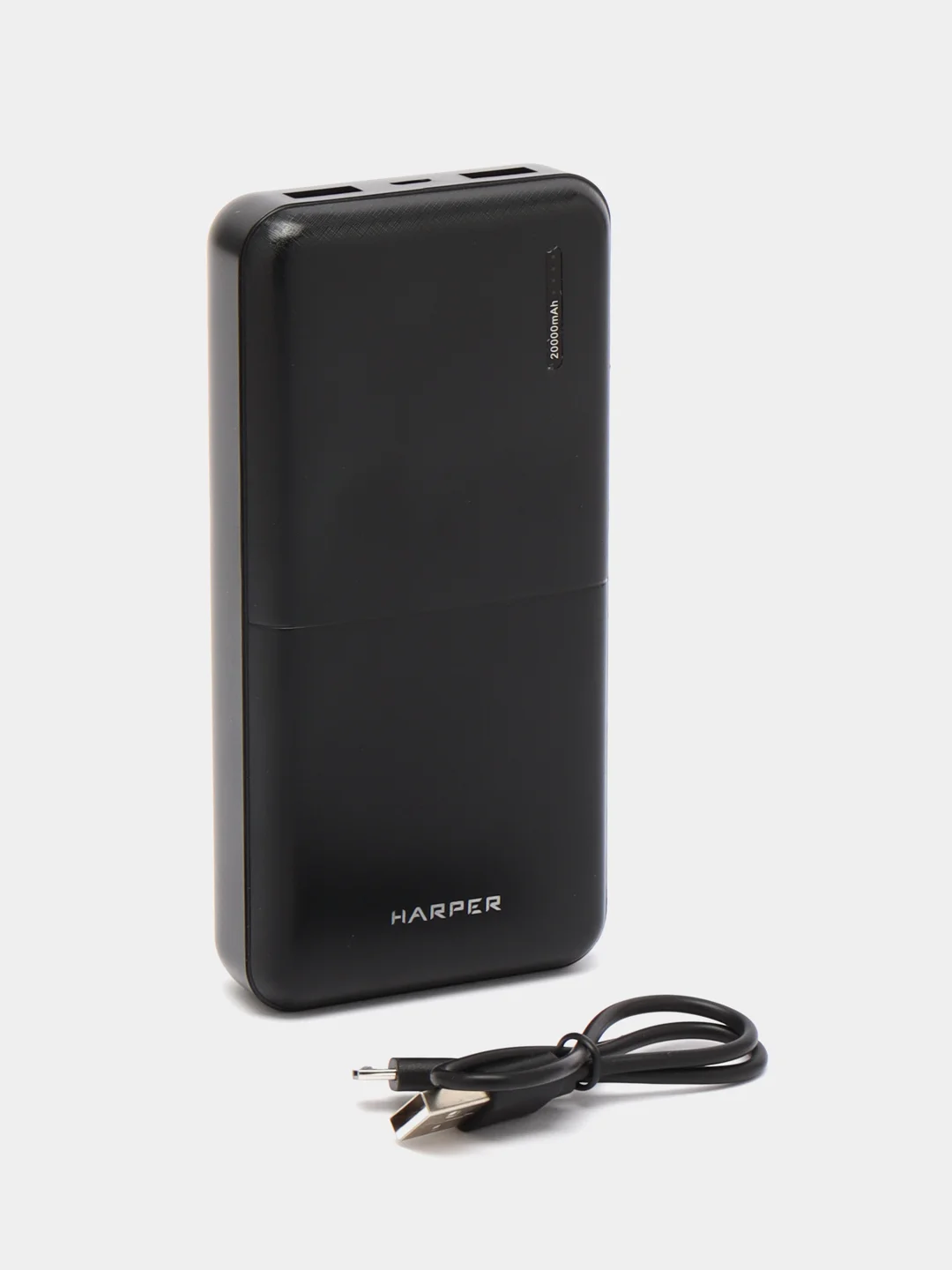 Внешний аккумулятор Harper PB-20011 Black, 20000 мАч, Micro USB и USBх2