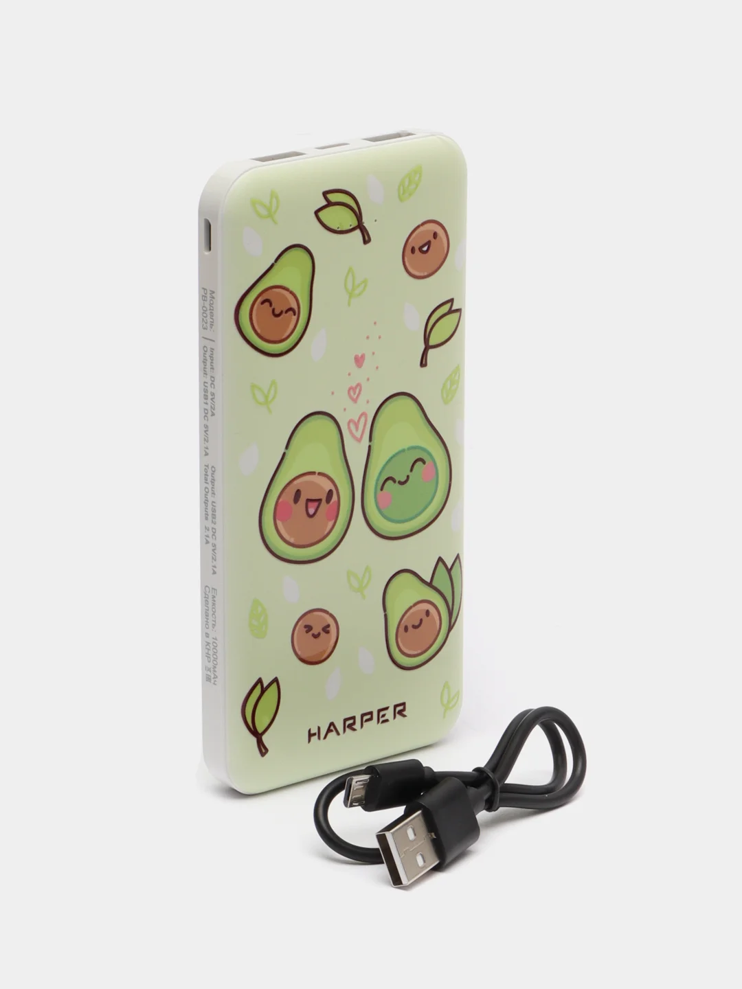 Внешний аккумулятор Harper PB-0023, Micro USB, Type-C, USB х 2