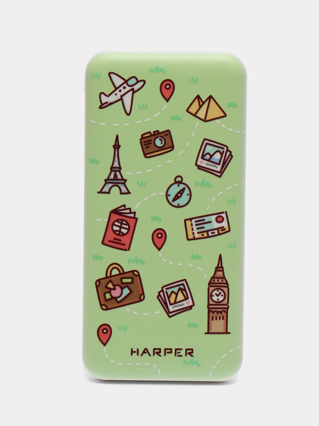Внешний аккумулятор Harper PB-0025, 10 000 мАч, Micro USB, Type-C, USB х 2