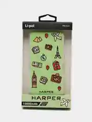 Внешний аккумулятор Harper PB-0025, 10 000 мАч, Micro USB, Type-C, USB х 2