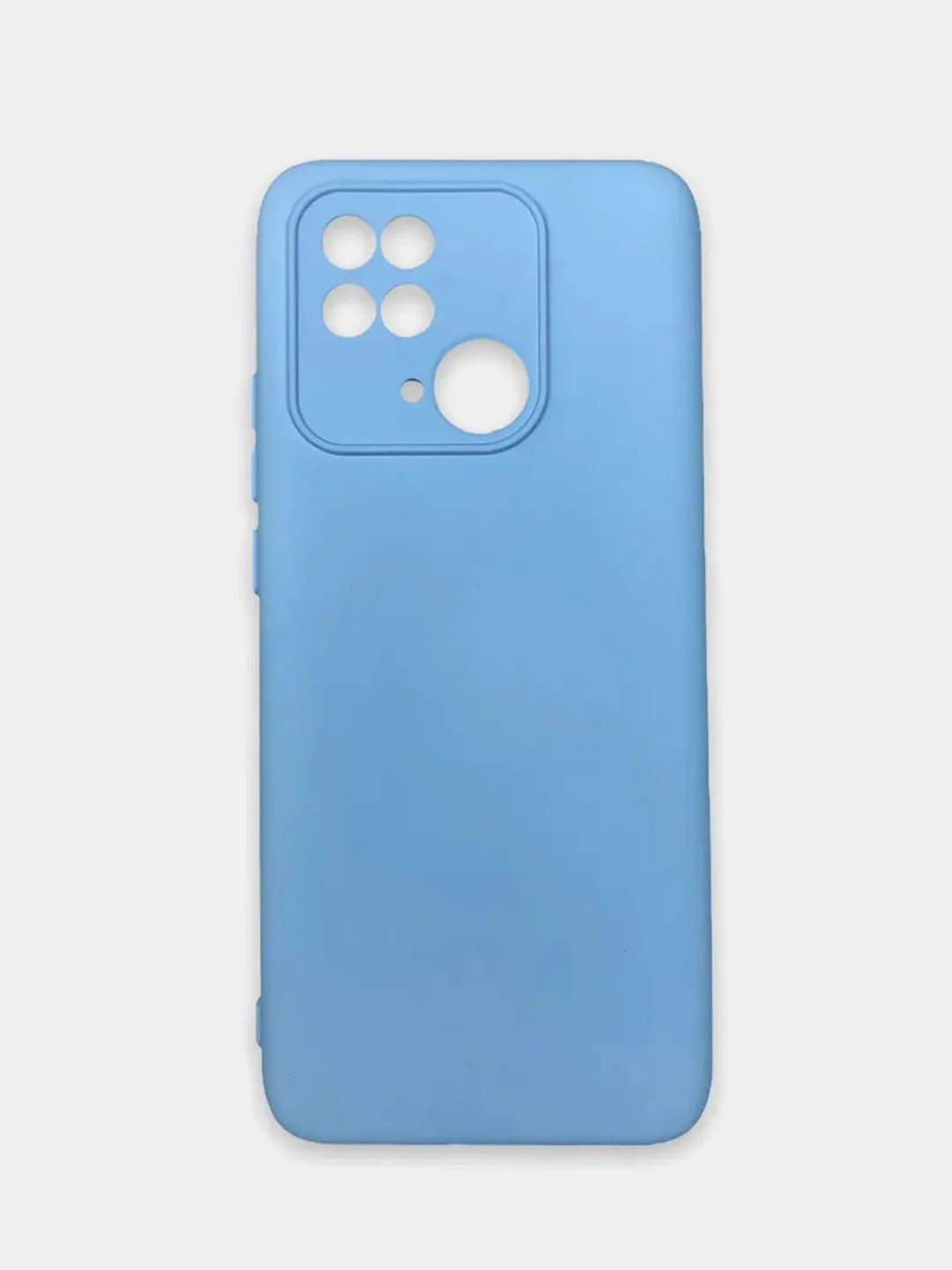 Голубой чехол Xiaomi Redmi 10C / Poco C40, Сяоми Редми 10С, силиконовый, с мягким подкладом