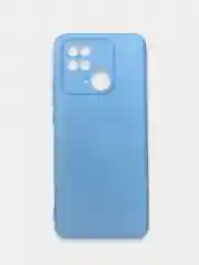 Голубой чехол Xiaomi Redmi 10C / Poco C40, Сяоми Редми 10С, силиконовый, с мягким подкладом