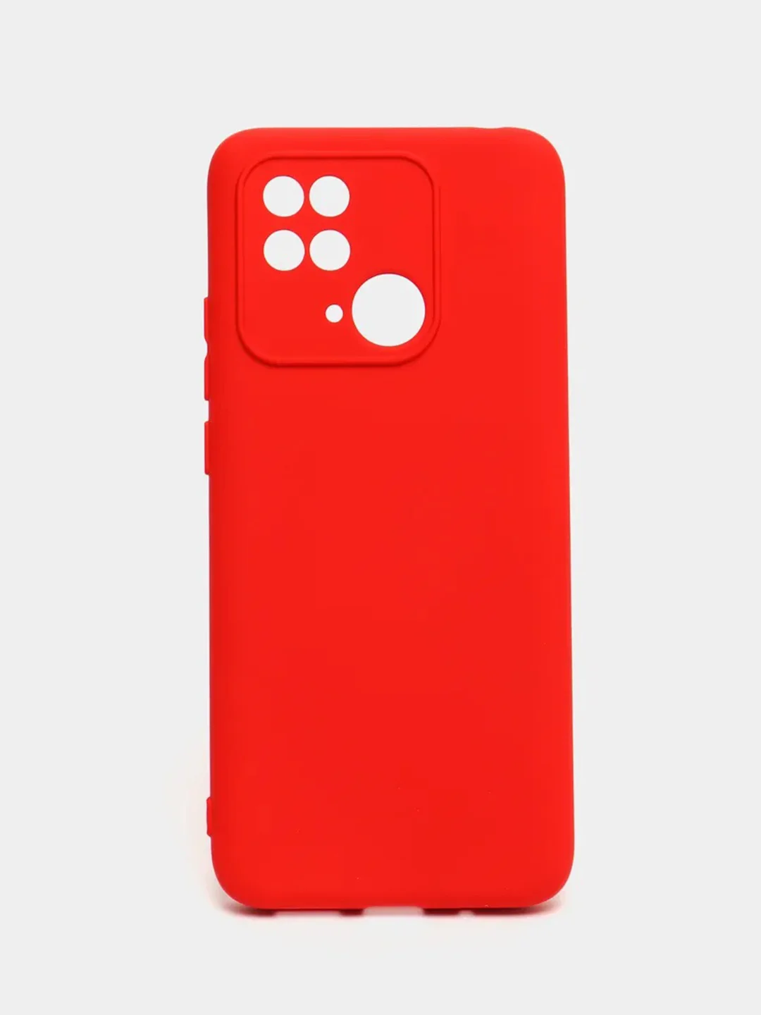 Красный чехол Xiaomi Redmi 10C / Poco C40, Сяоми Редми 10С, силиконовый, с мягким подкладом