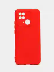 Красный чехол Xiaomi Redmi 10C / Poco C40, Сяоми Редми 10С, силиконовый, с мягким подкладом