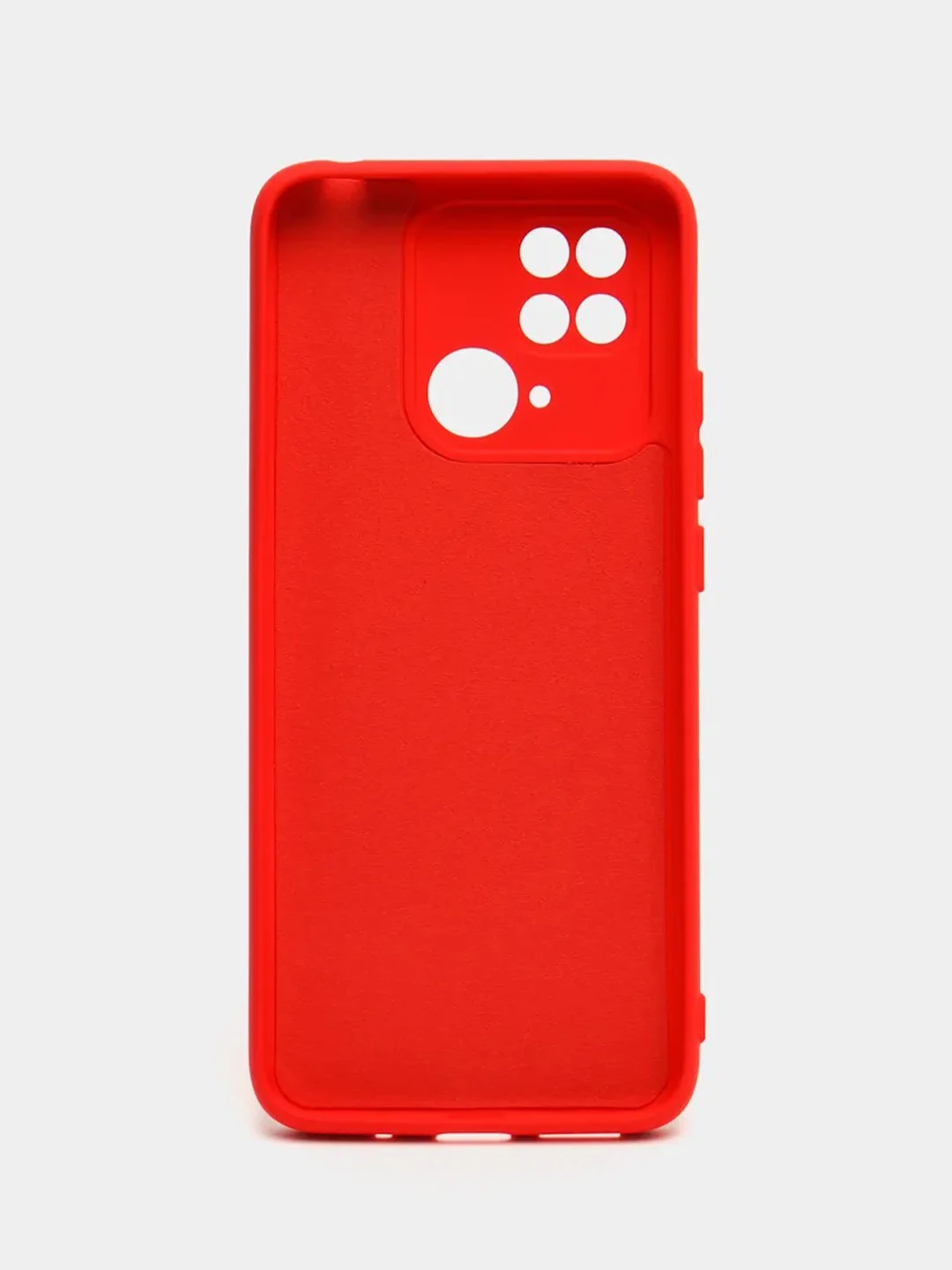 Красный чехол Xiaomi Redmi 10C / Poco C40, Сяоми Редми 10С, силиконовый, с мягким подкладом