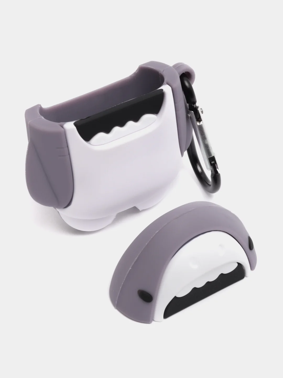 Хром чехол для беспроводных наушников Apple AirPods 1, 2, силиконовый
