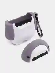 Хром чехол для беспроводных наушников Apple AirPods 1, 2, силиконовый
