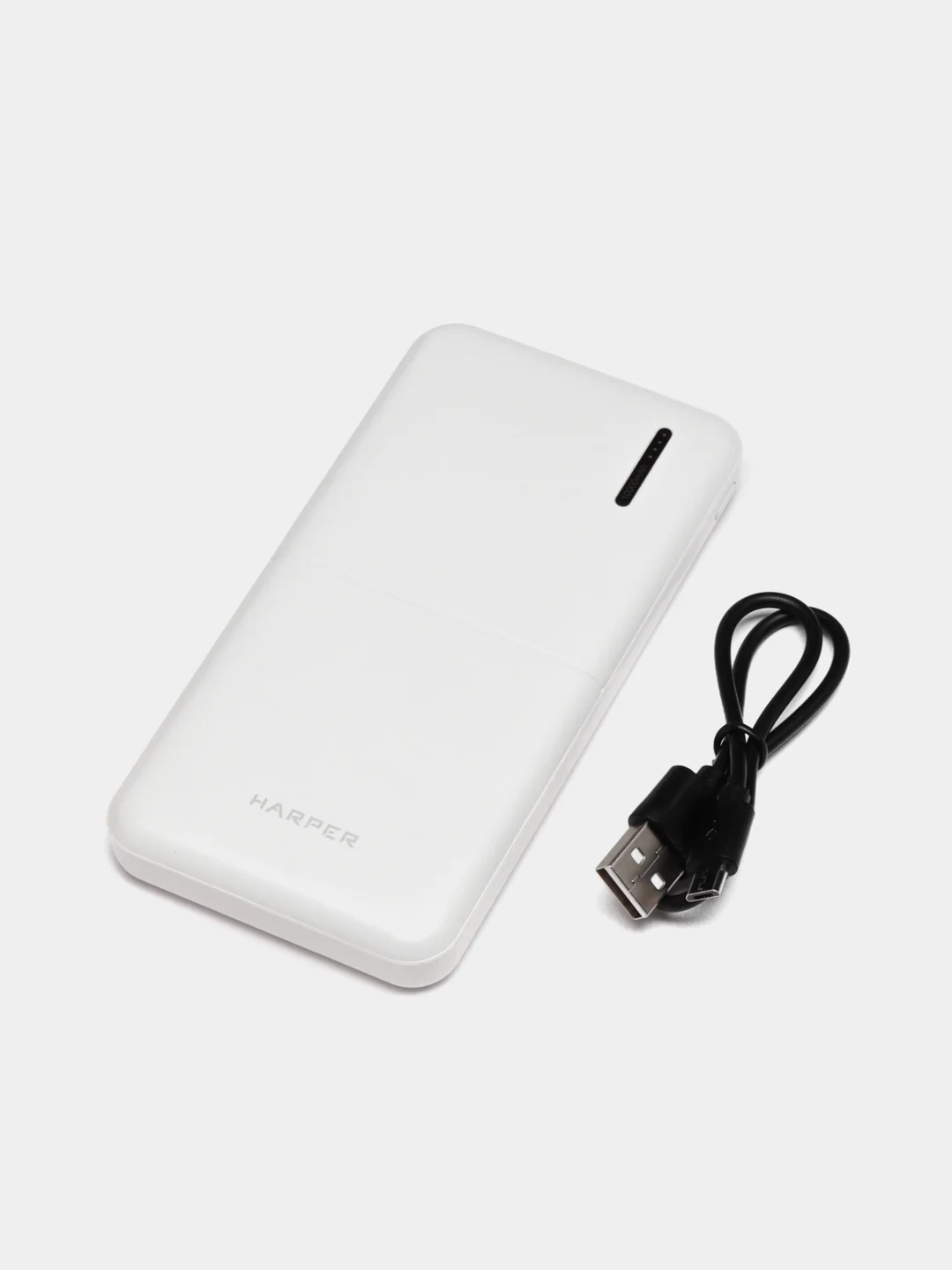 Белый внешний аккумулятор Harper PB-10011, 10000 мАч, Micro USB, гарантия 1 год