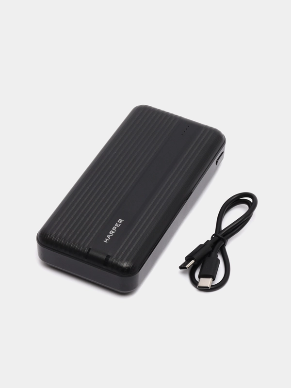 Внешний аккумулятор Harper PB-20006, 20000мАч, быстрая зарядка,Micro USB,Type-C,USBх2
