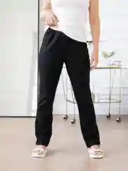 Черный milena21 Брюки женские спортивные, большие размеры