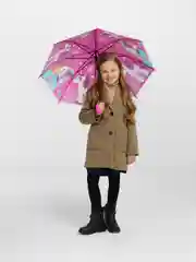 Коралловый зонт детский / Зонт трость для девочки