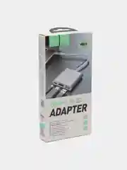 Переходник HOCO HB14 USB HUB для Macbook, Type-c to USB-C, USB 3.0, HDMI, PD