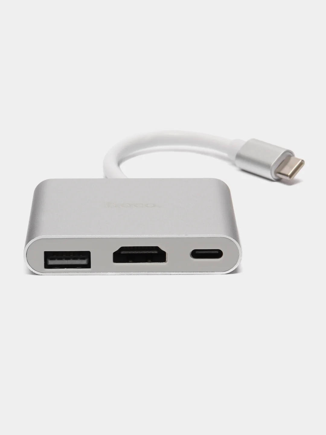 Переходник HOCO HB14 USB HUB для Macbook, Type-c to USB-C, USB 3.0, HDMI, PD