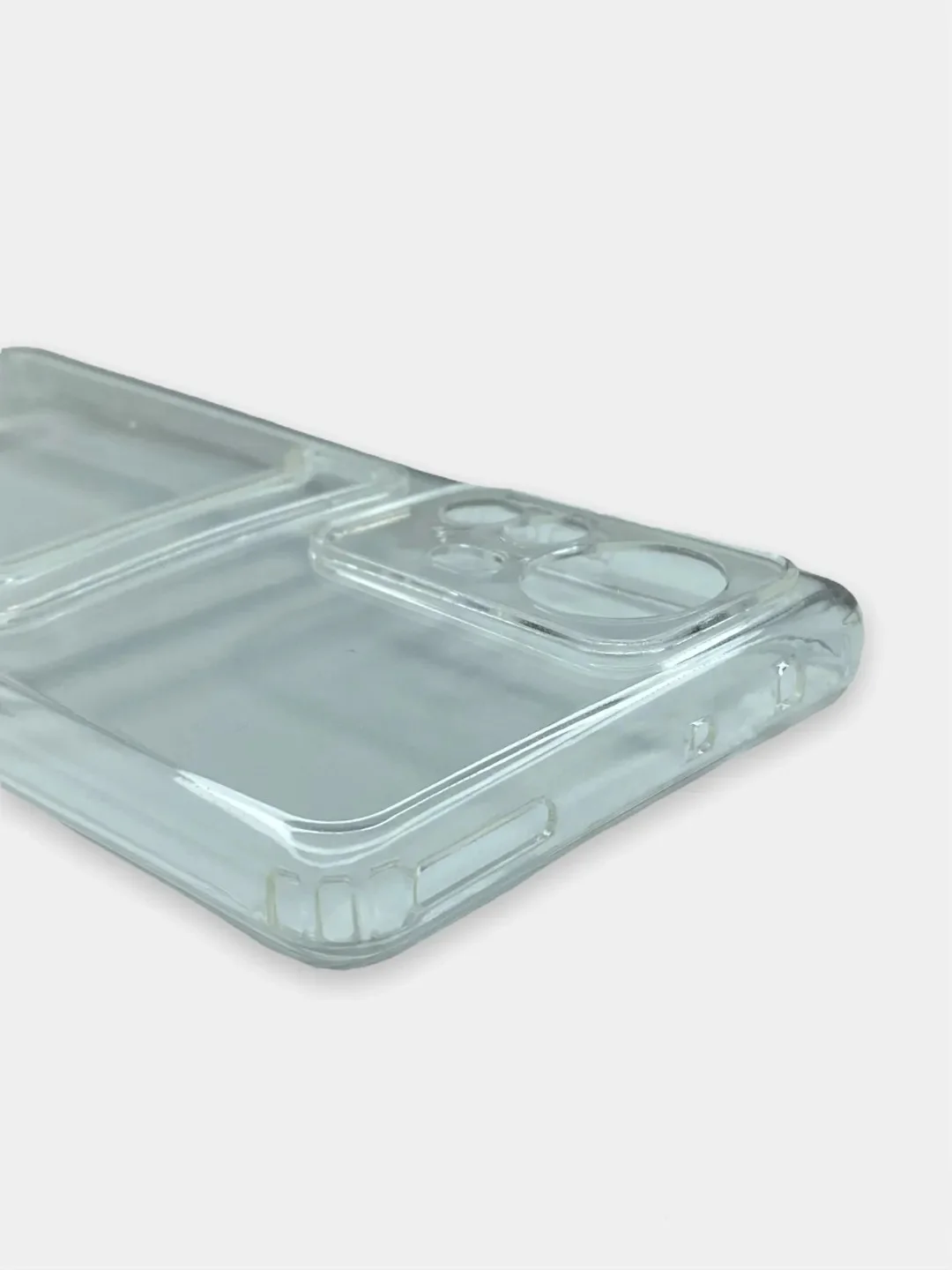 Прозрачный чехол для Xiaomi 12 Pro, Сяоми 12 Про, прозрачный, противоударный, с карманом для карты