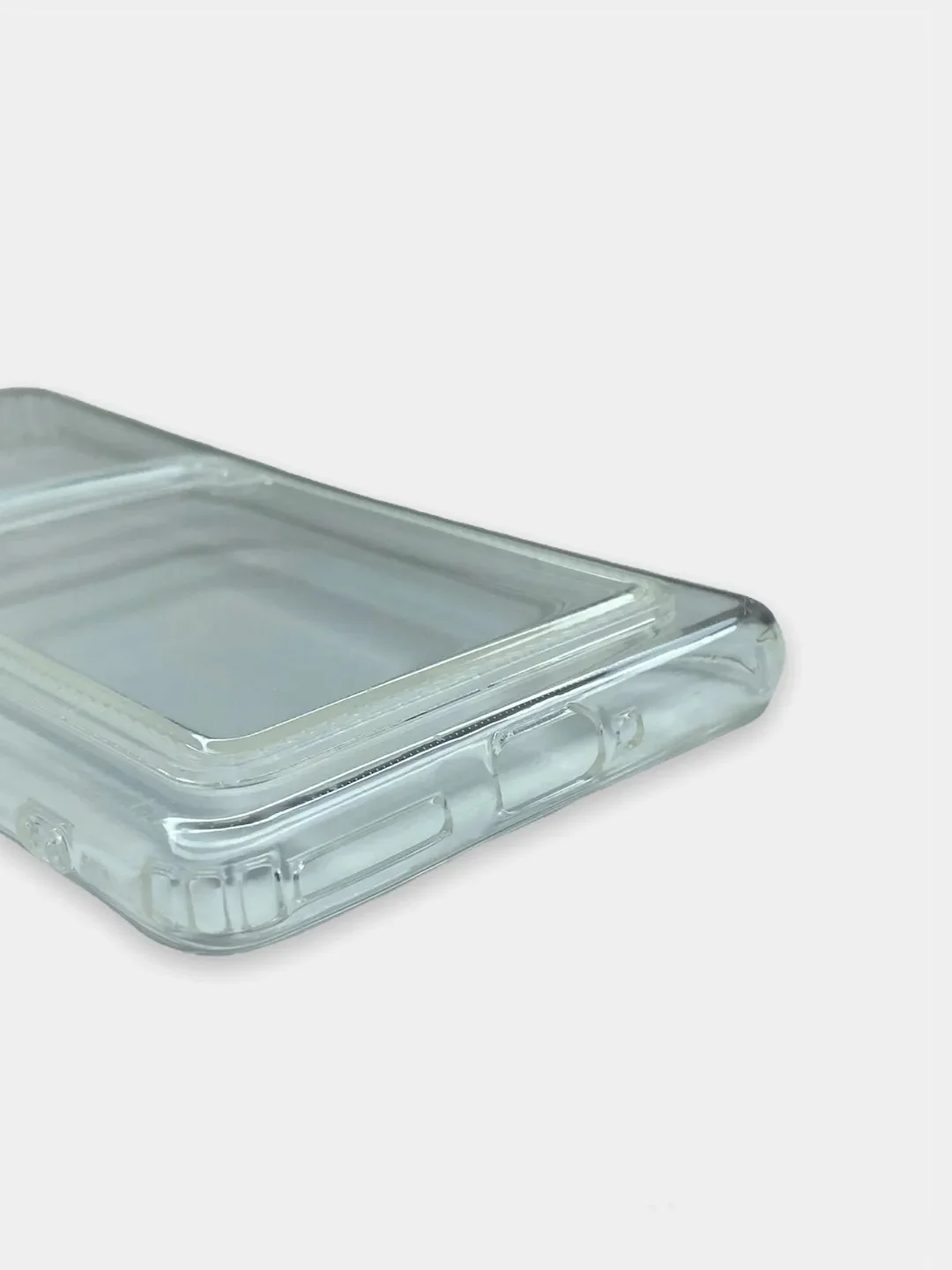 Прозрачный чехол для Xiaomi 12 Pro, Сяоми 12 Про, прозрачный, противоударный, с карманом для карты