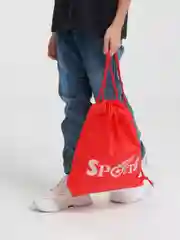 Алый мешок для обуви с принтом "Sport"