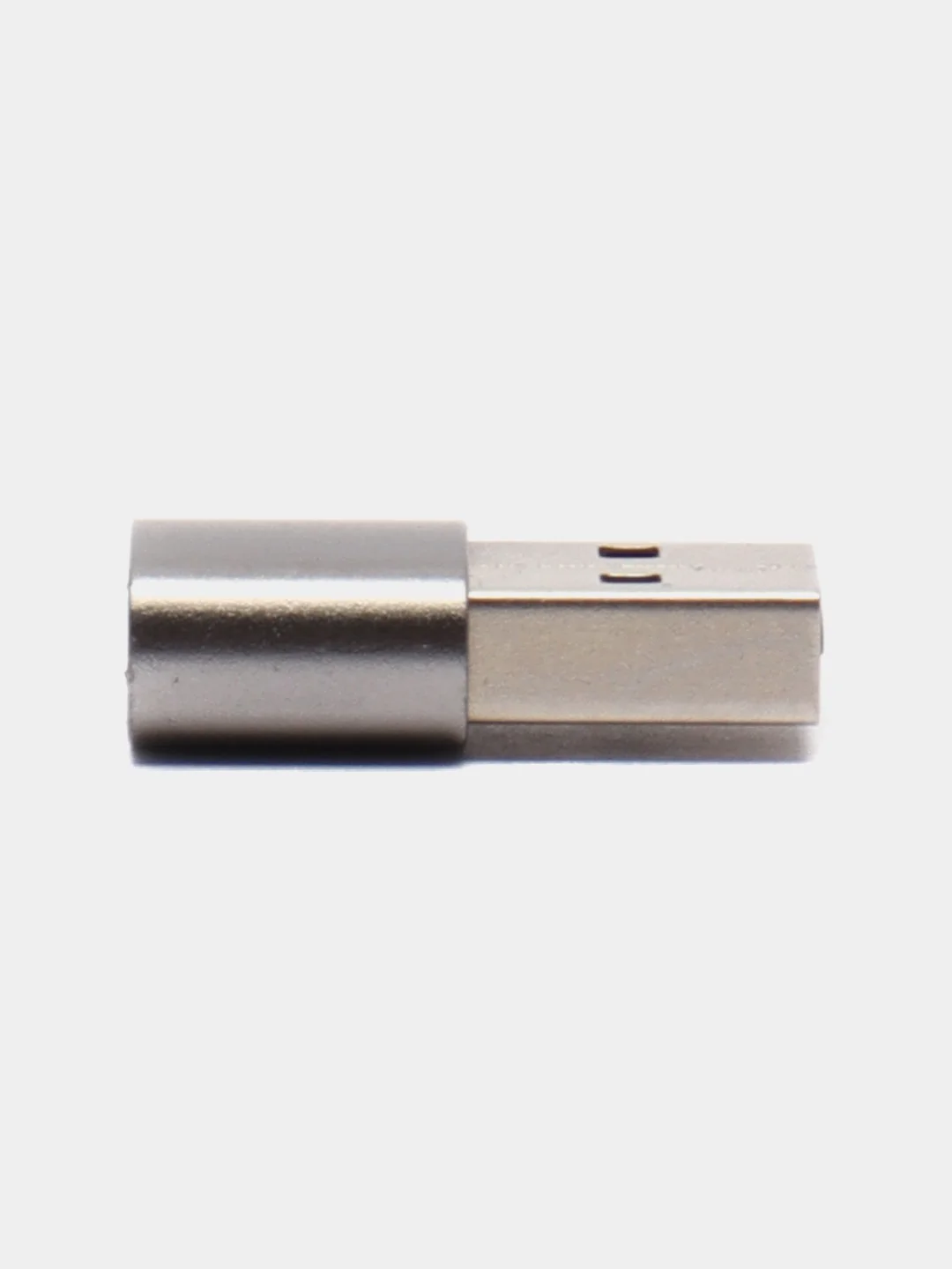 Серый адаптер переходник Type-А на USB Type-С для зарядки