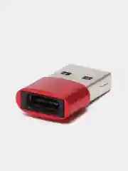 Золотой адаптер переходник Type-А на USB Type-С для зарядки