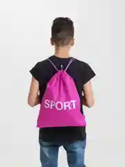 Фуксия мешок для обуви с принтом "Sport"