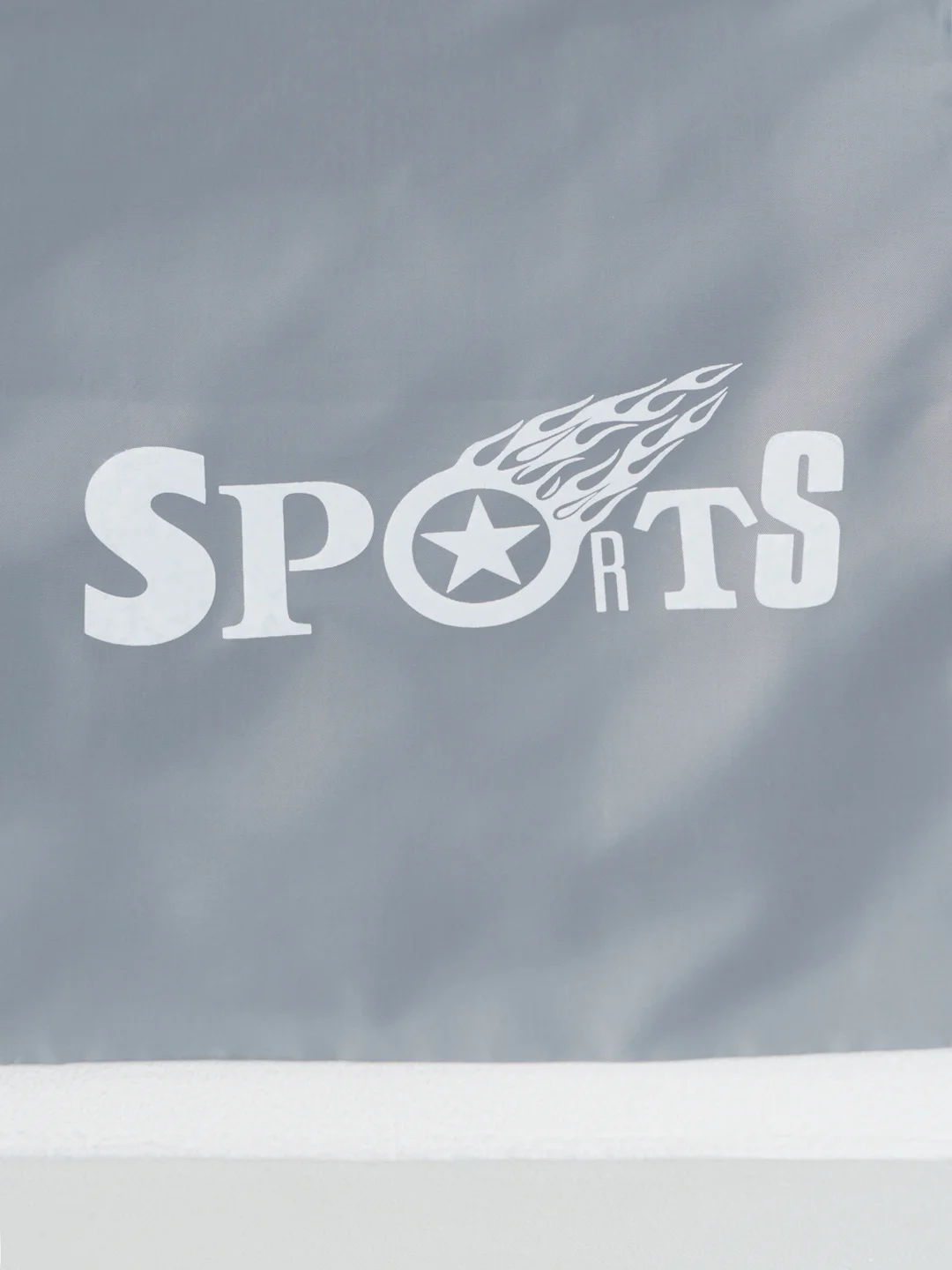 Серый меланж мешок для обуви с принтом "Sport"