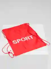 Красный мешок для обуви с принтом "Sport"