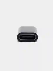 Черный адаптер переходник гнездо Type-C на штекер micro usb