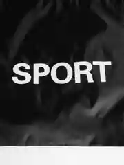 Черный мешок для обуви с принтом "Sport"