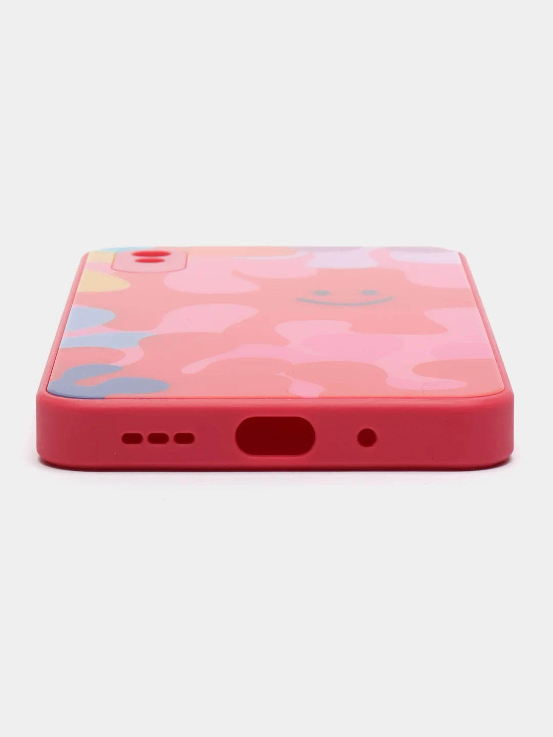 Тёмно-розовый чехол Xiaomi Redmi 9A, Сяоми Редми 9А, пластиковый под стекло