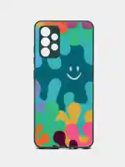 Тёмно-бирюзовый чехол Samsung Galaxy A32 4G твердый пластиковый глянцевый под стекло Самсунг Галакси А32