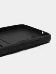 Черный чехол для Samsung Galaxy S21 FE / Самсунг Галакси С21 ФЕ силиконовый, с карманом для карты