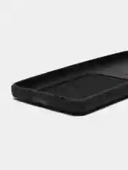 Черный чехол для Samsung Galaxy S21 FE / Самсунг Галакси С21 ФЕ силиконовый, с карманом для карты