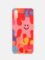 Розовый чехол Xiaomi Redmi 9A, Сяоми Редми 9А, пластиковый под стекло