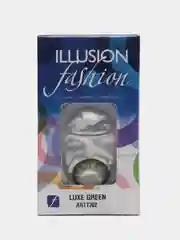Зеленый цветные контактные линзы ILLUSION fashion Luxe, 2 шт, 8,6, 1 месяц