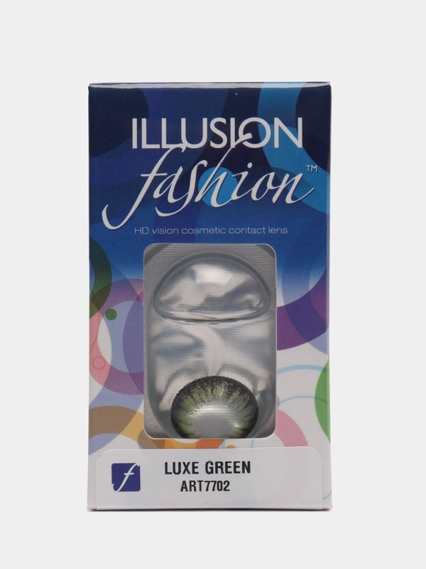 Цветные контактные линзы ILLUSION fashion Luxe, 2 шт, 8,6, 1 месяц