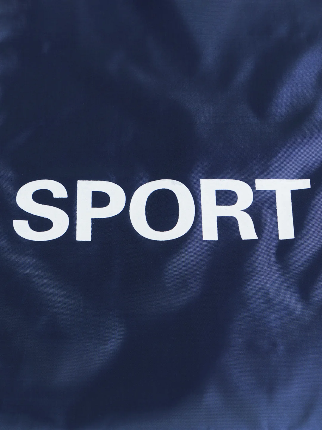 Темно-синий мешок для обуви с принтом "Sport"