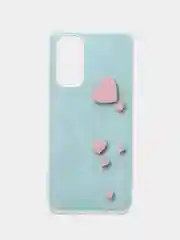 Светло-синий чехол Xiaomi Redmi Note 11 4G, Note 11S, Сяоми Редми Нот 11 4G, 11С силиконовый с рисунком