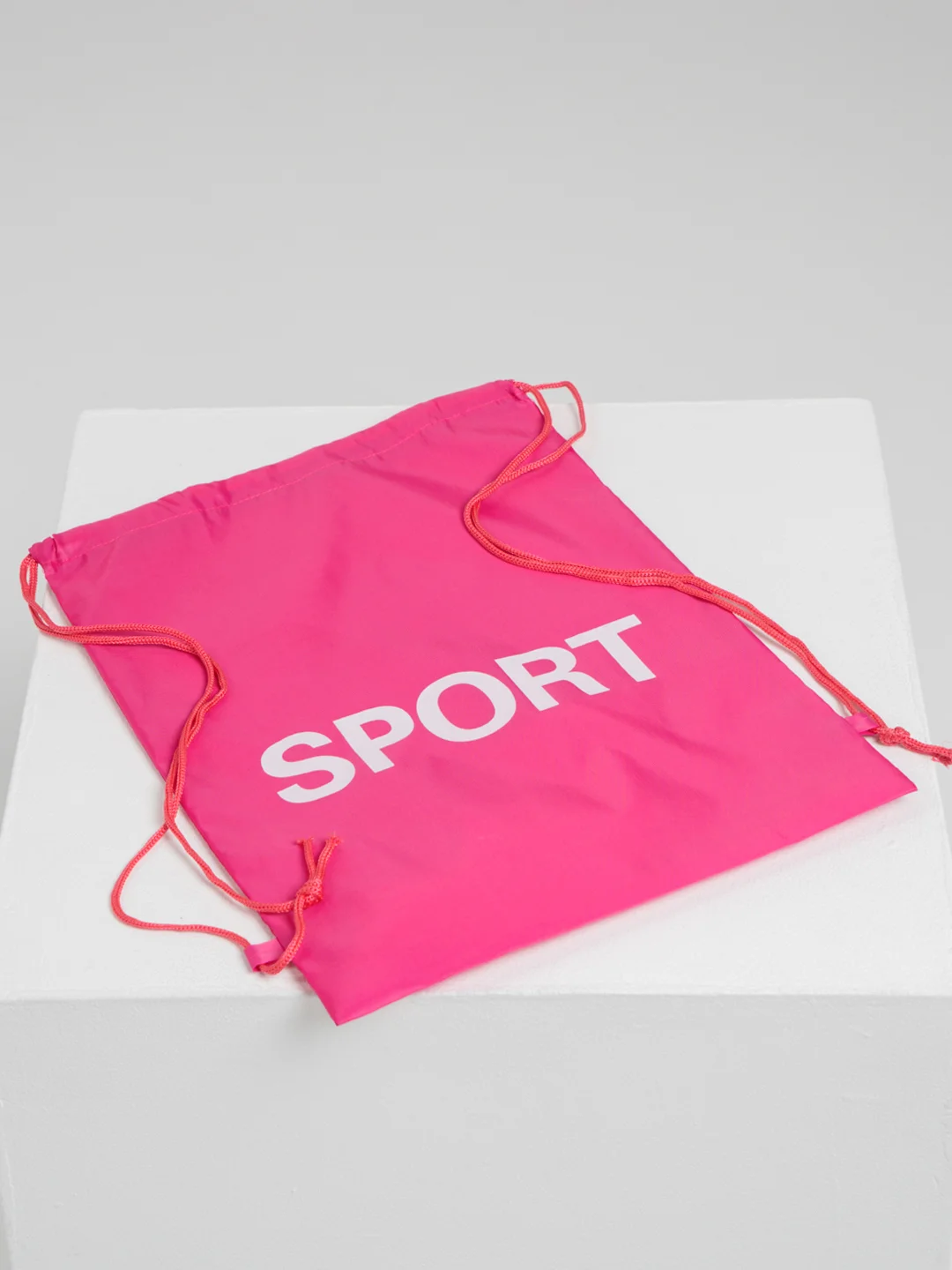 Тёмно-розовый мешок для обуви с принтом "Sport"