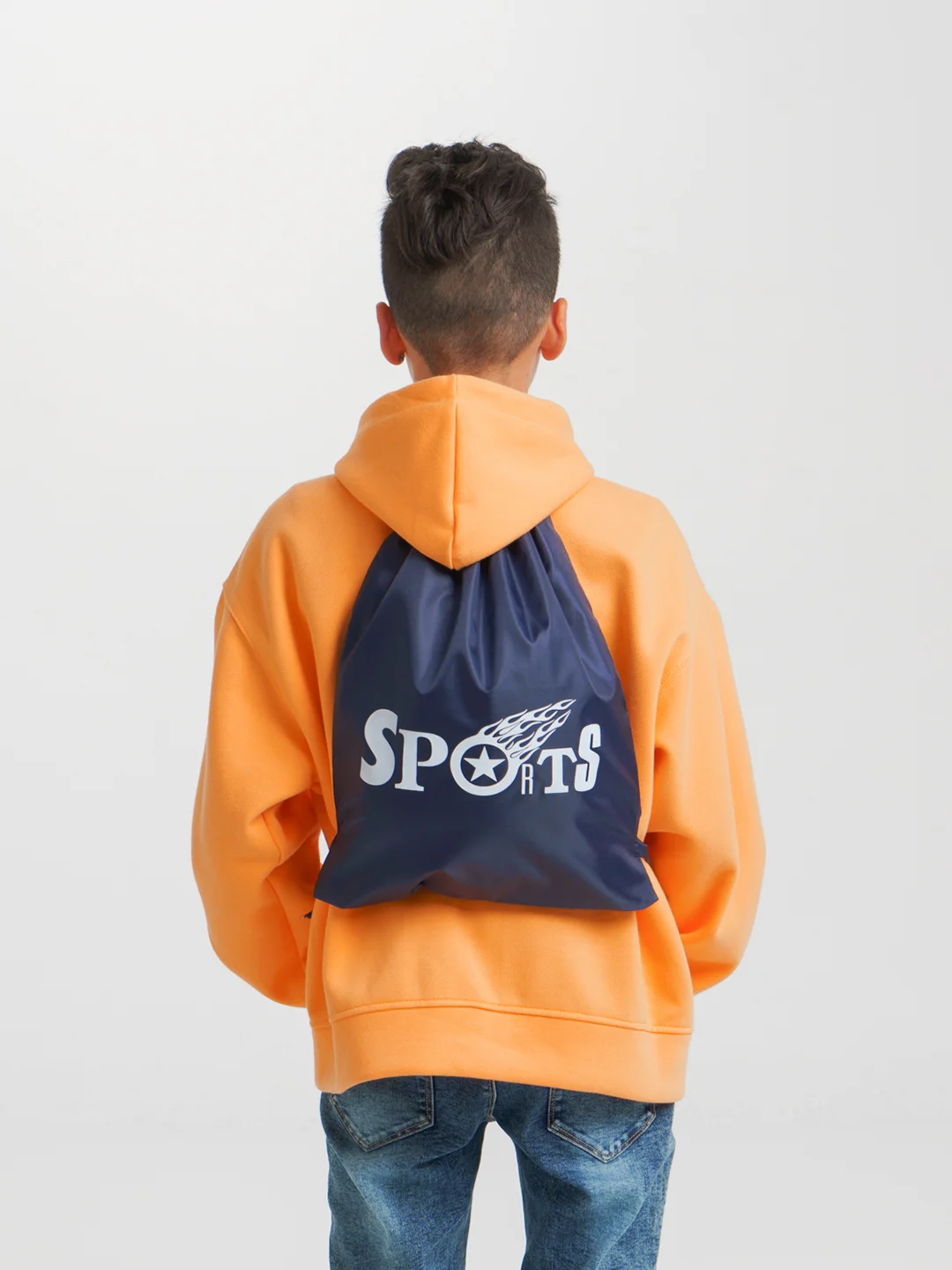 Индиго мешок для обуви с принтом "Sport"