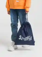 Индиго мешок для обуви с принтом "Sport"