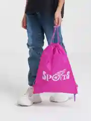 Сиреневый мешок для обуви с принтом "Sport"