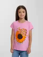 Коралловый футболка детская для девочки, 100% хлопок, 8 - 12 лет