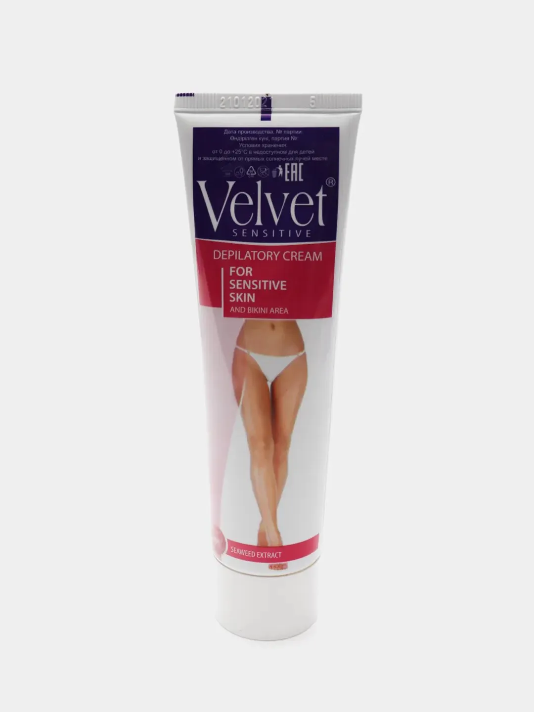 Крем для депиляции для чувствительной кожи и зоны бикини Velvet 100мл купить по цене 220 ₽ в интернет-магазине KazanExpress