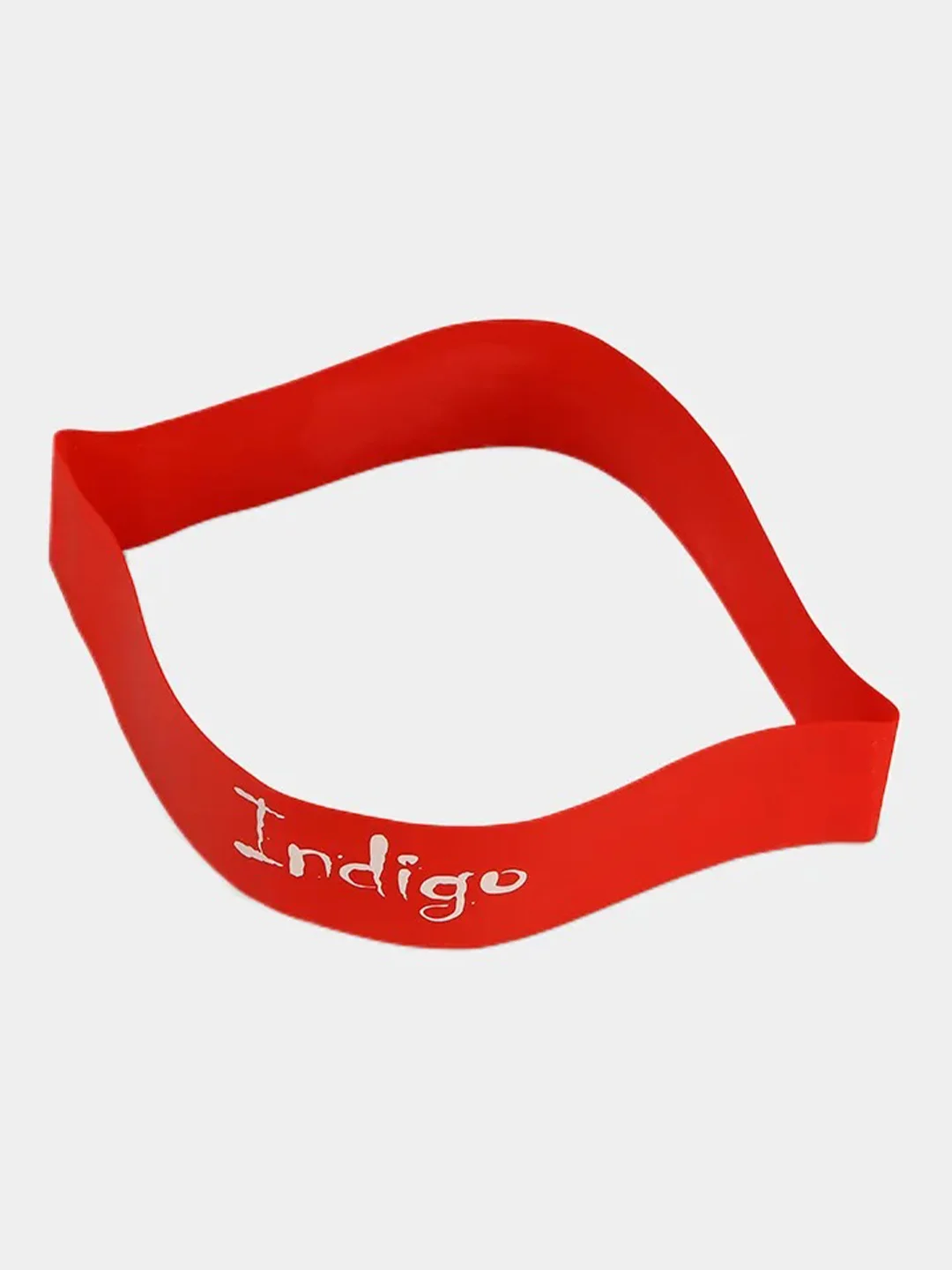 Красный эспандер-лента замкнутая Indigo Medium 2-7 кг