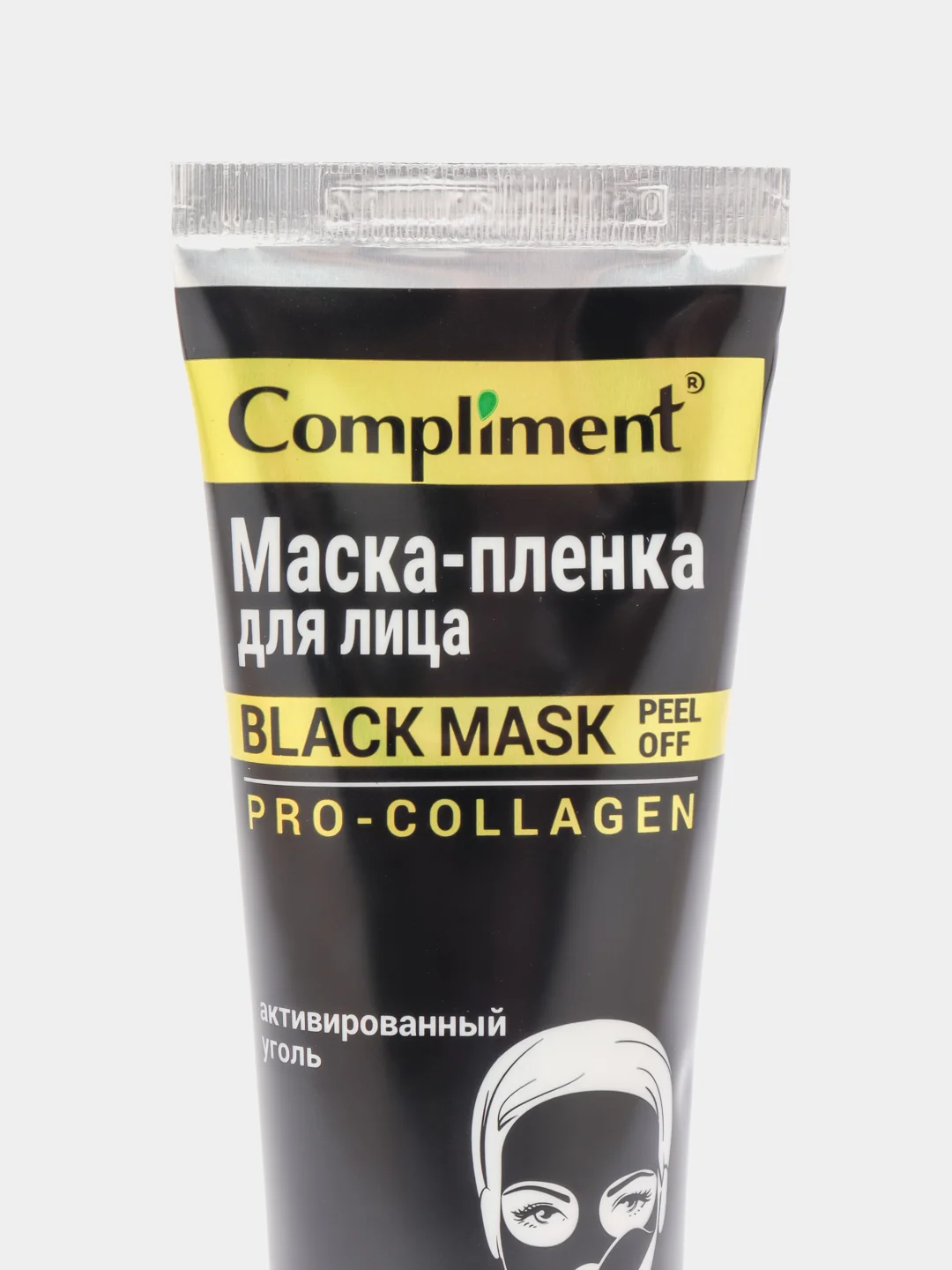 Black Mask Маска-пленка Сияние молодости Compliment Pro-collagen 80м л