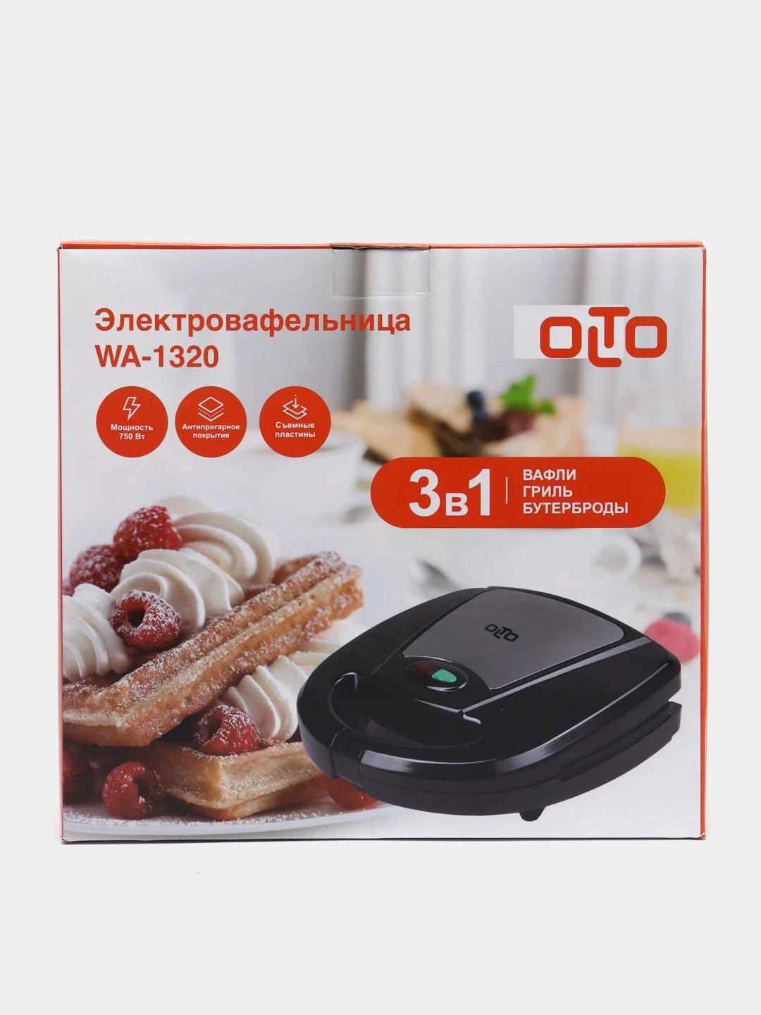 Прибор для выпечки Olto WA-1320, многофункциональный