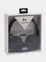 Черный наушники беспроводные HARPER HB-217, накладные, с микрофоном, Bluetooth 5.0