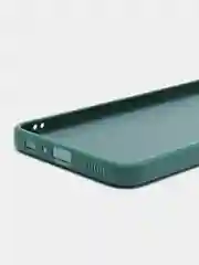 Тёмно-зелёный чехол Samsung Galaxy A23, Самсунг Галакси А23 силиконовый, цветной с мягким подкладом