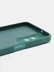 Тёмно-зелёный чехол Samsung Galaxy A23, Самсунг Галакси А23 силиконовый, цветной с мягким подкладом