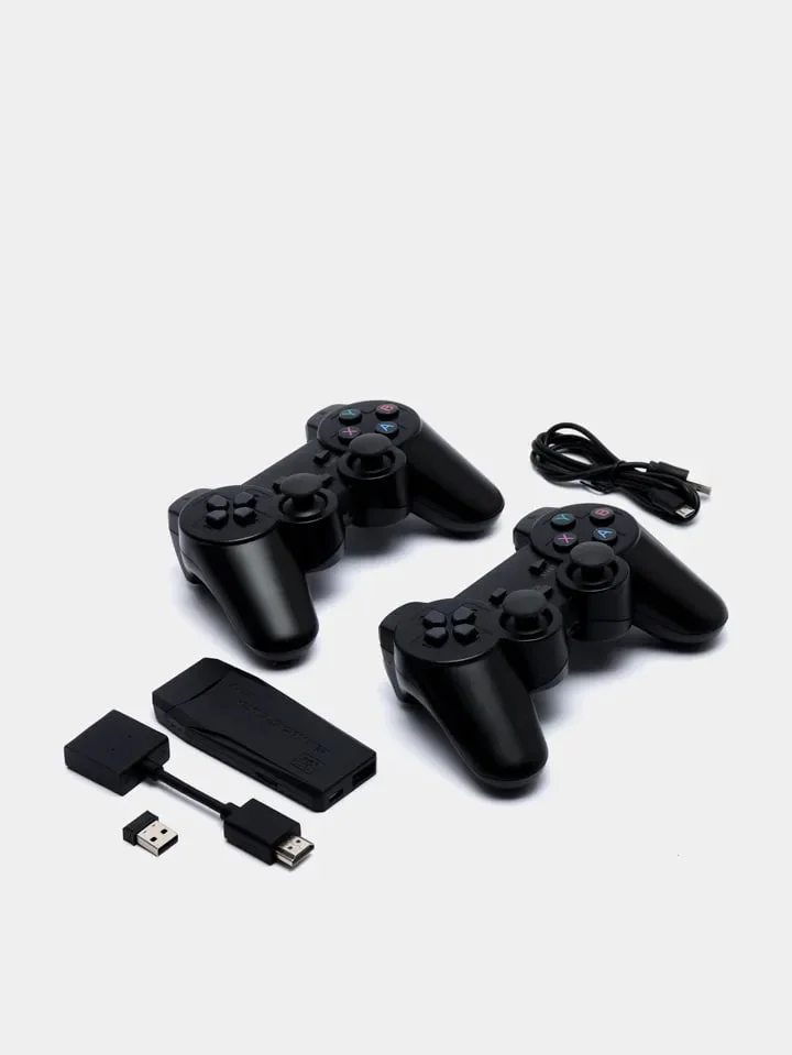 Игровая приставка Game Stick Lite 64 Gb, для ТВ, 4k Ultra HD, 2 геймпада, 10000 игр